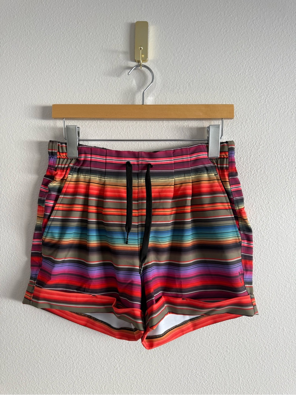 Kavu Tepic Short striped multicolored Quick Dry Shorts Women’s Sz S